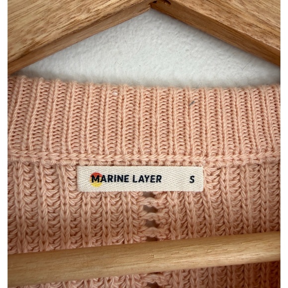 Marine Layer Cashmere Kissed Olivia Crewneck Sweater in Blush Pink - Picture 6 of 6